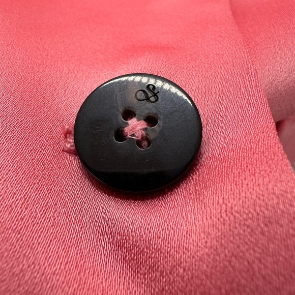 Scotch & Soda R’Belle Girls Blazer Coral Satin Finish Button Front Tailored - Picture 8 of 15